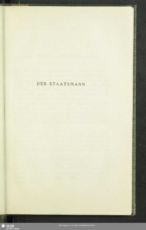 Der Staatsmann