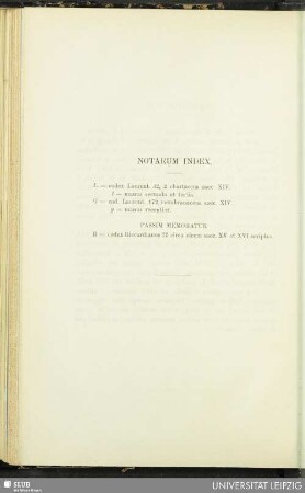 Notarum Index