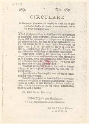 Circulare (Rundschreiben)