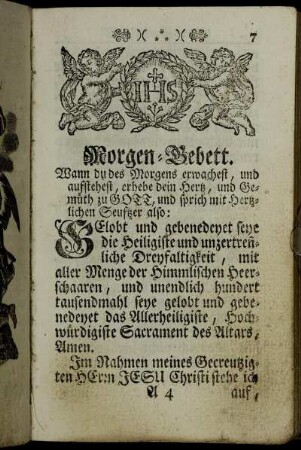Morgen-Gebett. - Abends-Gebett.