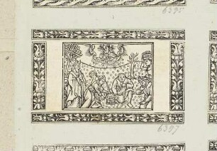 Mannalese, aus: "Biblia cum concordantijs veteris et noui testamenti et sacrorum canonum", Lyon 1520