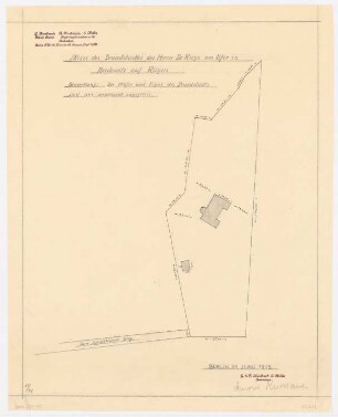 Landhaus Dr. Ruge, Nardevitz: Lageplan