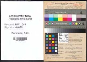 Entnazifizierung Fritz Baumann , geb. 27.02.1889 (Prokurist)