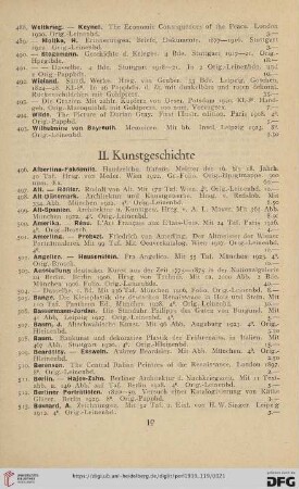 II. Kunstgeschichte (Nr. 496 - 1165)