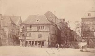 Straßenbilder. Haus Oxenstierna, abgetragen im Jahre 1878