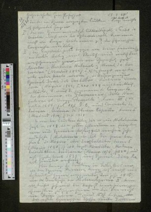 Brief an Professor Arthur Wichmann