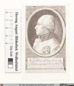Bildnis Friedrich Josias, Prinz von Sachsen-Coburg-Saalfeld