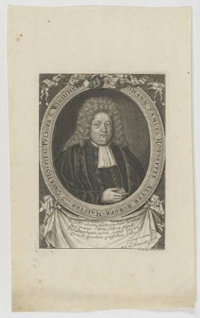 Bildnis des Iohann Samuel Korneffer