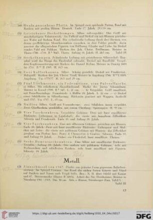 Metall (Nr. 158-216)