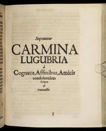Sequntur Carmina Lugubria [...]