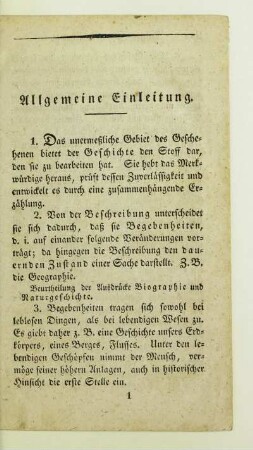 Allgemeine Einleitung