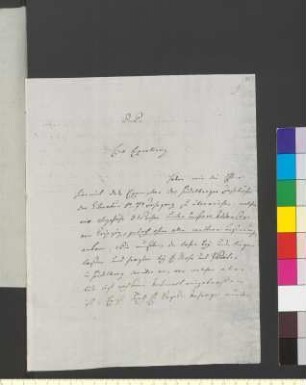 Brief von Weimar, Landes-Industrie-Comptoir in an Goethe, Johann Wolfgang von