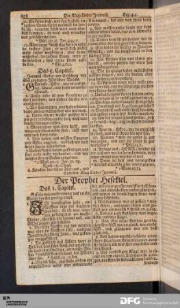 Der Prophet Hesekiel.
