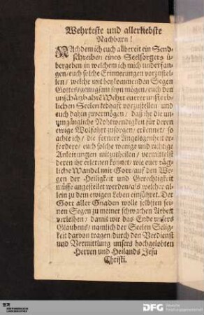 Wehrteste und allerliebste Nachbarn!