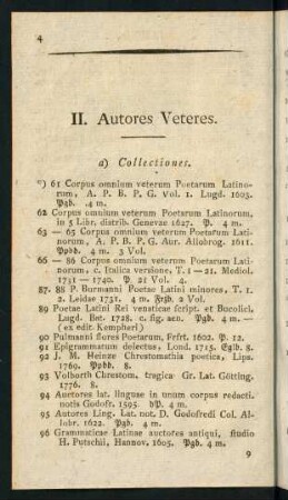II. Autores Veteres