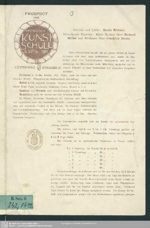 Prospect der Dresdener Kunstschule KOPS