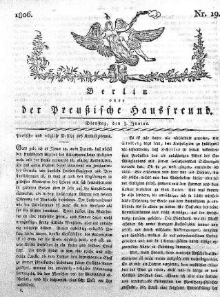 Nr. 19., 3. Junius 1806