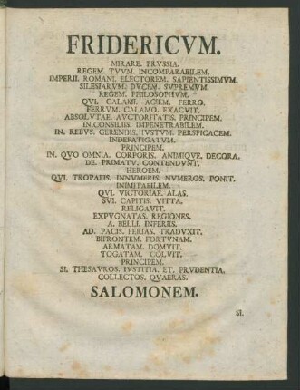 Fridericum ...