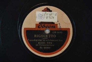 Rigoletto : Freundlich blick' ich auf diese und jene / (Verdi)