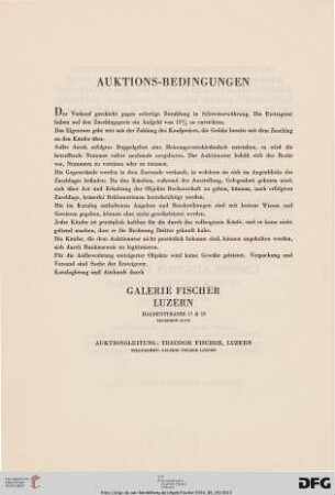 Auktionsbedingungen