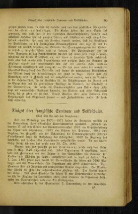 Einiges über französische Seminare und Volksschulen : (nach dem Eco und dem Grenzboten)