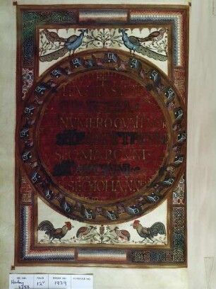 Evangeliar — Titelblatt, Folio 12verso
