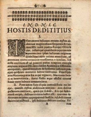 De hoste deditio disp.