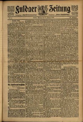 Ausgabe vom Montag, den 15. Januar 1906.