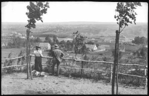Elsterwerda. Blick vom Winterberg auf Elsterwerda