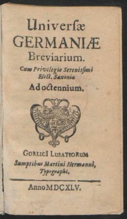 Universae Germaniae Breviarium