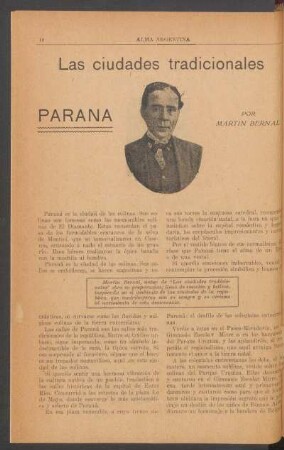 Las ciudades tradicionales: Paraná