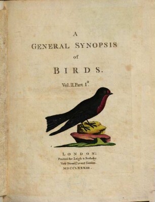 A general synopsis of birds. 2,1