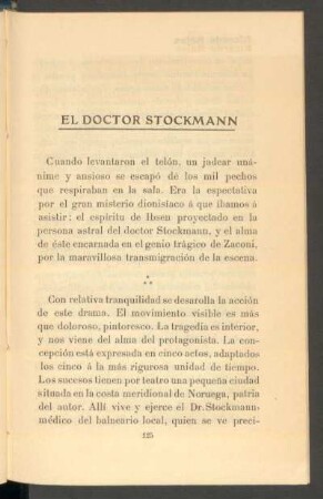 El doctor Stockmann