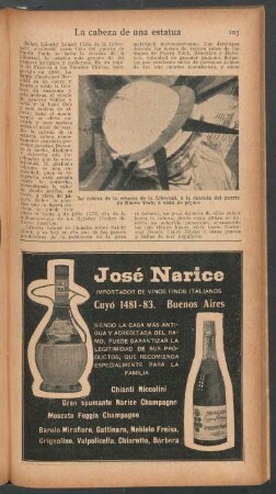 La cabeza de una estatua