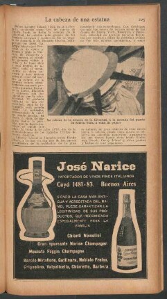 La cabeza de una estatua