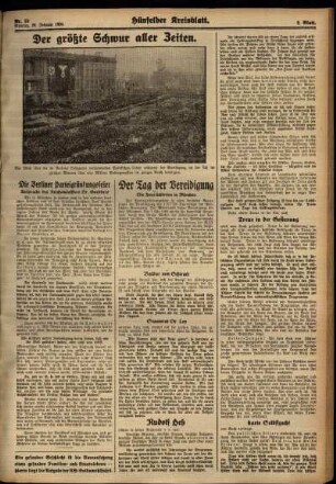 Zweite Ausgabe vom Montag, den 26. Februar 1934.