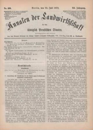 No. 59. Berlin, den 24. Juli 1872. XII. Jahrgang.