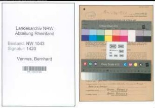 Entnazifizierung Bernhard Vennes , geb. 10.12.1912 (Buchhalter)