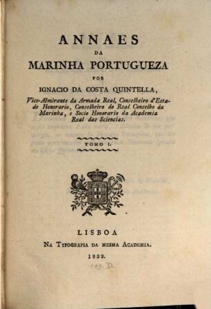 Annaes da Marinha Portugueza, 1