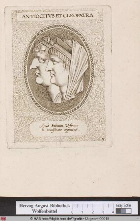 Porträt des Antiochus VII. und der Kleopatra.