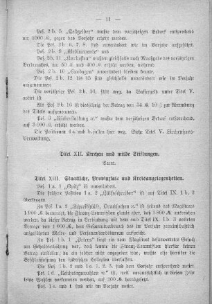 Titel XII. Kirchen und milde Stiftungen.