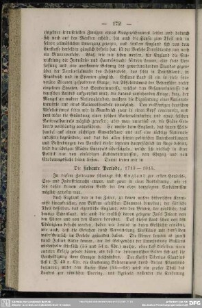 Die siebente Periode, 1713 - 1815