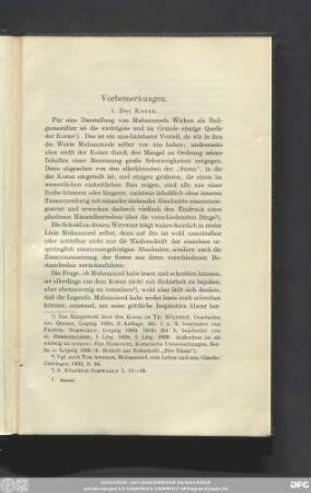 1. Der Koran.