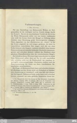 1. Der Koran.