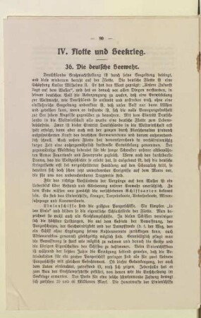 IV. Flotte und Seekrieg