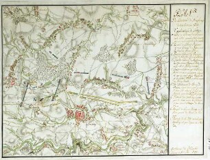WHK 26 Deutscher Siebenjähriger Krieg 1756-1763: Plan des Gefechts bei Freiberg, 29. Oktober 1762