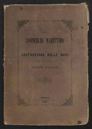 De Commercio Marittimo e della Costruzione delle Navi