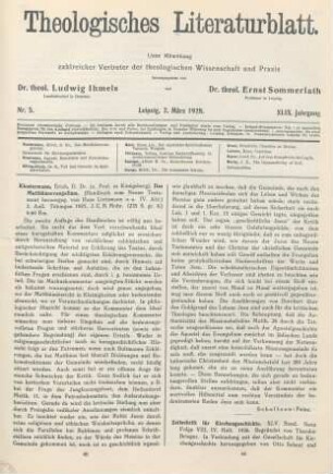 66-67 [Rezension] Zeitschrift für Kirchengeschichte ; 45,4.1926