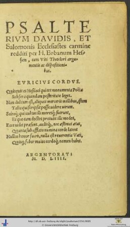 Einleitende Verse