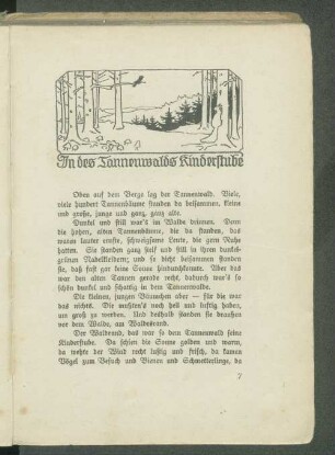 In des Tannenwalds Kinderstube